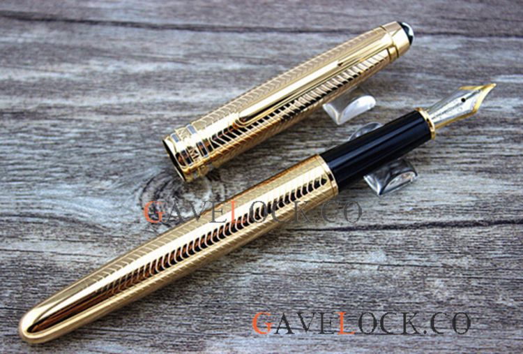 Mont Blanc Pen Copy Meisterstuck Gold Fountain Pen